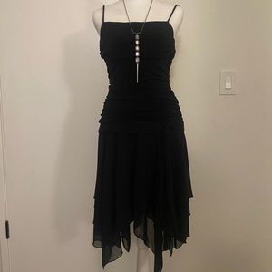 Black strappy dress